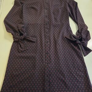 Banana Republic Black and Red Floral Blouse